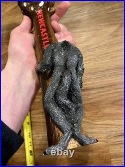 Newcastle Beer Tap Handle Knob Bar Top Keg Brewery Werewolf Blood Red Ale