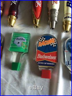 Nice Collection 16 Beer Budweiser Tap Handles Bud Ice Dry Racing Ale