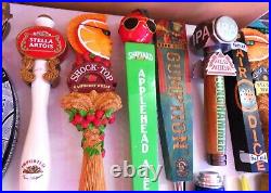 Nice Lot Of 36 Mixed Beer Tap Handles Includes Figurals Inc Corona Stella &more