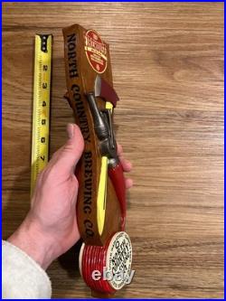 North Country Beer Tap Handle Knob Keg Bar Draft Top Brewing Co Firehouse Red