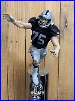 OAKLAND RAIDERS Beer Keg Tap Handle Howie Long Las Vegas Los Angeles LA NFL