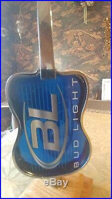 OLD Bud Light House of Blues Guitar Beer Tap Handle