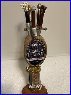 OMMEGANG GAME OF THRONES 7 KINGS TAKE THE BLACK draft beer tap handle. NEW YORK