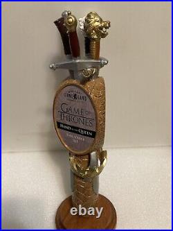 OMMEGANG GAME OF THRONES HAND OF THE QUEEN draft beer tap handle. NEW YORK