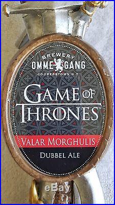 OMMEGANG Game of Thrones Take the Black Stout Beer Tap Handle Figural NIB 11
