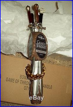 OMMEGANG Game of Thrones Take the Black Stout Beer Tap Handle Figural NIB 11