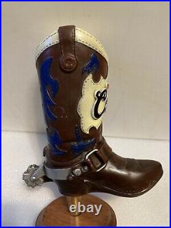 ORIGINAL COORS COWBOY BOOT draft beer tap handle. COLORADO ORIGINAL COORS COWBOY BOOT draft beer tap handle. COLORADO
