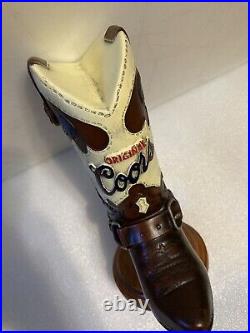 ORIGINAL COORS COWBOY BOOT draft beer tap handle. COLORADO ORIGINAL COORS COWBOY BOOT draft beer tap handle. COLORADO