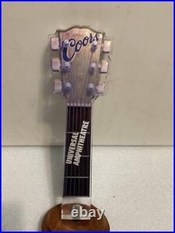 ORIGINAL COORS UNIVERSAL AMPHITHEATRE ELECTRIC GUITAR draft beer tap handle. USA