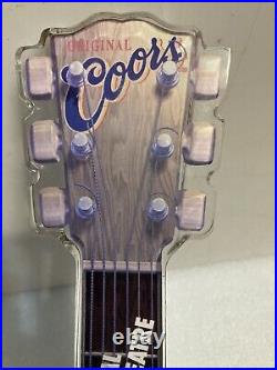 ORIGINAL COORS UNIVERSAL AMPHITHEATRE ELECTRIC GUITAR draft beer tap handle. USA