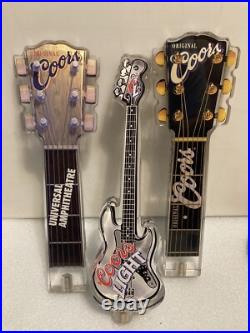 ORIGINAL COORS UNIVERSAL AMPHITHEATRE ELECTRIC GUITAR draft beer tap handle. USA