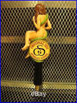 ORIGINAL SIN HARD CIDER Figural SEXY Lady & Snake Apricot Beer Tap Handle