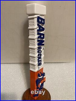 OYSTER BAY BARN ROCKER HOCKEY STICK & PLAYER draft beer tap handle. NEW YORK