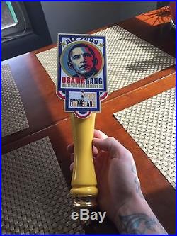 Obamagang Beer Tap Handle From Brewery Ommegang 2009