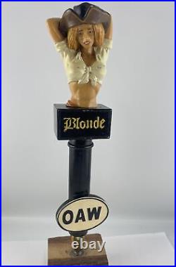 Oceanside Ale Works Blonde Beer Tap Handle Figural OAW Pirate Girl Tap Handle Oceanside Ale Works Blonde Beer Tap Handle Figural OAW Pirate Girl Tap Handle
