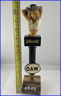 Oceanside Ale Works Blonde Beer Tap Handle Figural OAW Pirate Girl Tap Handle Oceanside Ale Works Blonde Beer Tap Handle Figural OAW Pirate Girl Tap Handle
