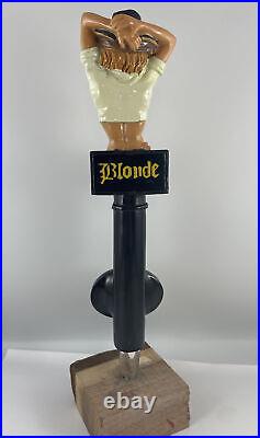 Oceanside Ale Works Blonde Draft Beer Tap Handle Rare Figural Girl Tap Handle