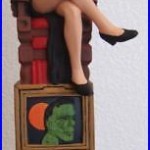 Off the Rail Beer Tap Handle Very Rare Boob Tube Stout Elvira Figural Mint Cond