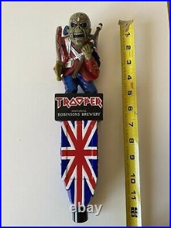 Official Iron Maiden The Trooper Eddie Beer Tap Handle Rare robinsons brewery