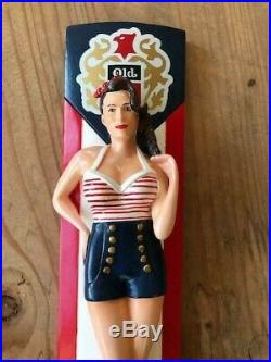 Old Milwaukee Pin Up Girl Beer Tap Handle Very RARE 12 Tall