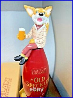 Old Speckled Hen ENGLAND BEER Tap Handle 13 Tall FOX NEW Old STOCK