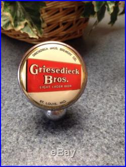 Old Vintage Griesedieck Bros Beer Tap Tapper Handle St. Louis Mo
