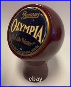 Oly beer ball tap knob Tumwater Washington marker handle vintage #2