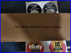 One Barrel Brewing Penguin Large Beer Tap Handle Knob Brand New In Box Rare