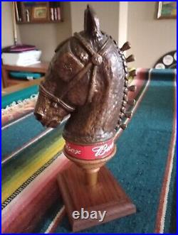 Original Budweiser Clydesdale Horsehead Beer Tap Handle