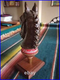 Original Budweiser Clydesdale Horsehead Beer Tap Handle