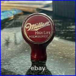 Orignal Miller High Life Beer Ball Tap Knob Handle Miller Brewing Milwaukee Wi