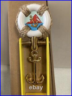 PACIFICO BRASS ANCHOR PENDELUM LIFE PRESERVER NAUTICAL beer tap handle. MEXICO PACIFICO BRASS ANCHOR PENDELUM LIFE PRESERVER NAUTICAL beer tap handle. MEXICO