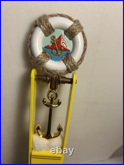 PACIFICO BRASS ANCHOR PENDELUM LIFE PRESERVER NAUTICAL beer tap handle. MEXICO