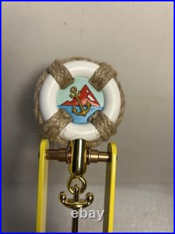 PACIFICO BRASS ANCHOR PENDELUM LIFE PRESERVER NAUTICAL beer tap handle. MEXICO