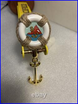 PACIFICO BRASS ANCHOR PENDELUM LIFE PRESERVER NAUTICAL beer tap handle. MEXICO