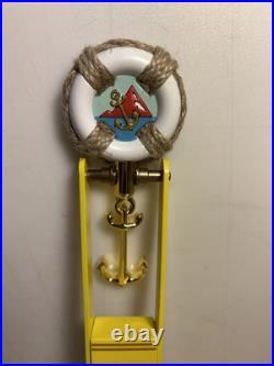 PACIFICO BRASS ANCHOR PENDELUM LIFE PRESERVER NAUTICAL beer tap handle. MEXICO