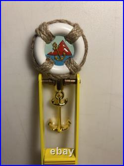 PACIFICO BRASS ANCHOR PENDELUM LIFE PRESERVER NAUTICAL beer tap handle. MEXICO