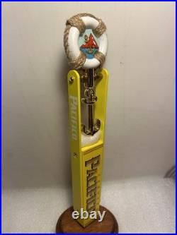 PACIFICO SWINGING BRASS ANCHOR LIFE PRESERVER NAUTICAL beer tap handle. MEXICO