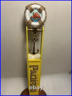 PACIFICO SWINGING BRASS ANCHOR LIFE PRESERVER NAUTICAL beer tap handle. MEXICO