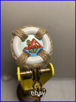 PACIFICO SWINGING BRASS ANCHOR LIFE PRESERVER NAUTICAL beer tap handle. MEXICO