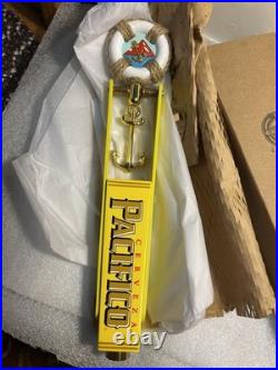 PACIFICO SWINGING BRASS ANCHOR LIFE PRESERVER NAUTICAL beer tap handle. MEXICO