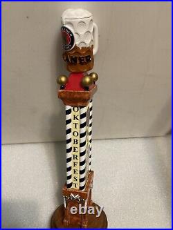 PAULANER OKTOBERFEST MONSTER STEIN ON A TOWER draft beer tap handle. GERMANY