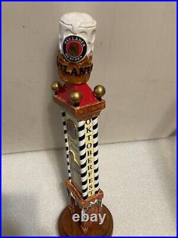 PAULANER OKTOBERFEST MONSTER STEIN ON A TOWER draft beer tap handle. GERMANY