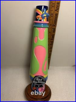 PBR PABST BLUE RIBBON 21-T3 RETRO 1960'S LAVA LAMP draft beer tap handle 2021USA