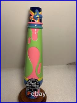 PBR PABST BLUE RIBBON 21-T3 RETRO 1960'S LAVA LAMP draft beer tap handle 2021USA