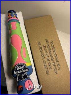 PBR PABST BLUE RIBBON 21-T3 RETRO 1960'S LAVA LAMP draft beer tap handle 2021USA