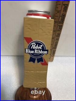PBR PABST BLUE RIBBON ART SERIES PAPER BAG beer tap handle. WISCONSIN
