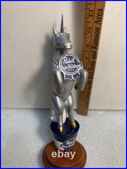 PBR PABST BLUE RIBBON ART SERIES PEPPER THE UNICORN Draft beer tap handle. USA
