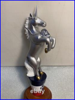 PBR PABST BLUE RIBBON ART SERIES PEPPER THE UNICORN Draft beer tap handle. USA