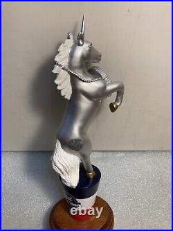 PBR PABST BLUE RIBBON ART SERIES PEPPER THE UNICORN Draft beer tap handle. USA